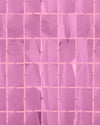 Pink Tile Curtain - square foil curtain