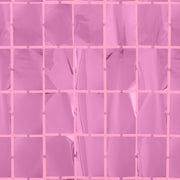 Pink Tile Curtain - square foil curtain