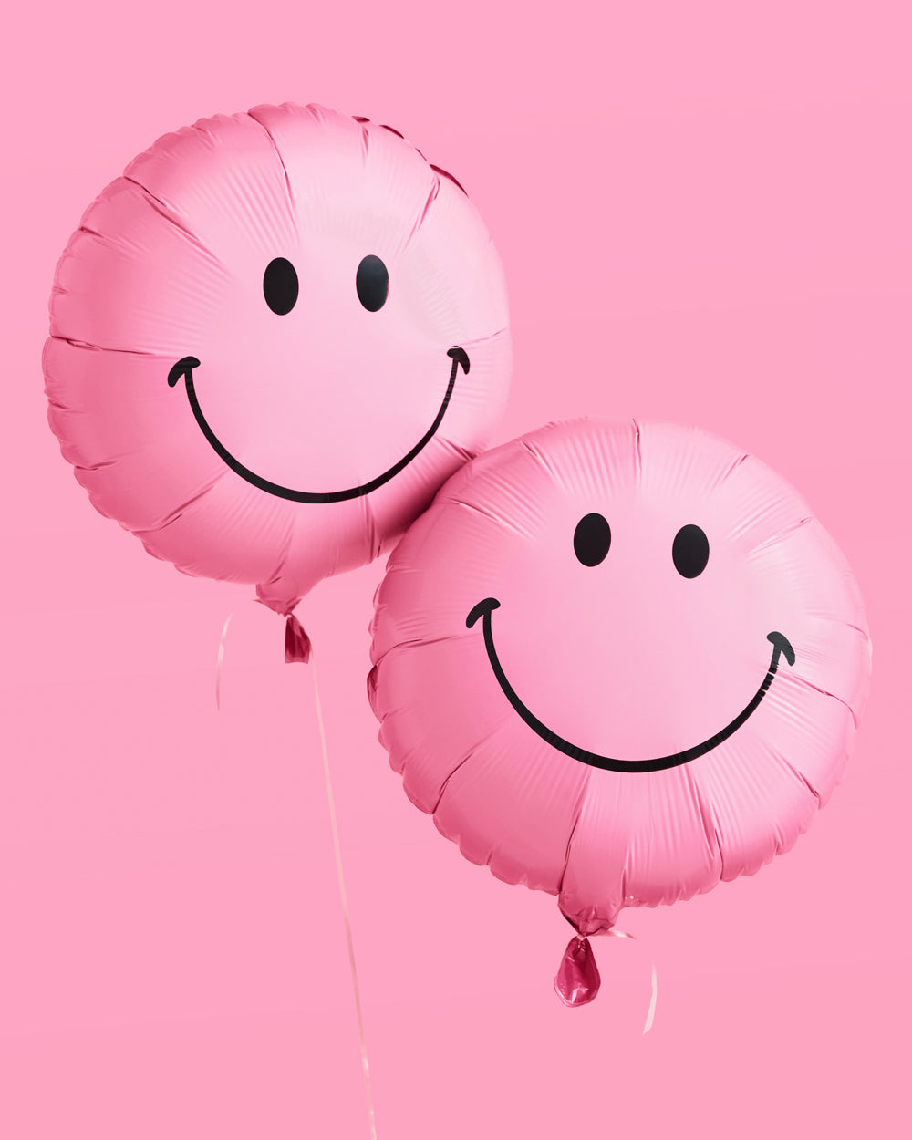 Smiley Balloons - 2 pink balloons