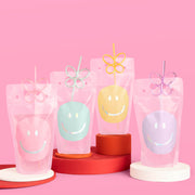 Smiley Sippers - 16 pouches + straws