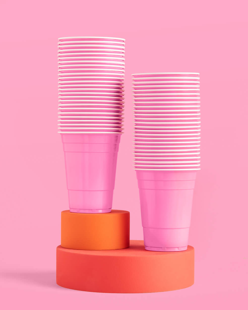 Pink Friday Cups - 50 matte pink 16 oz cups