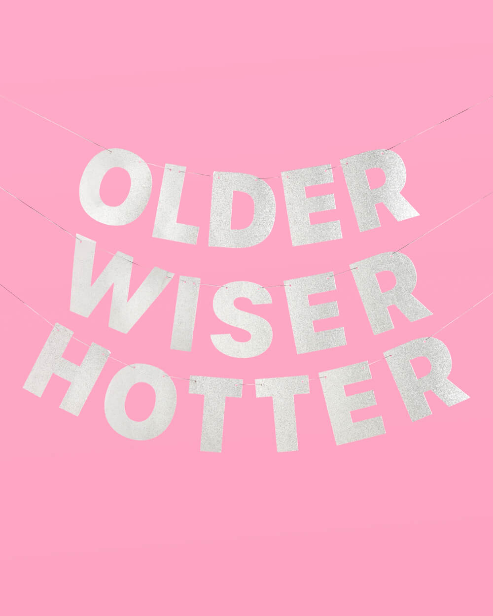 Older, Wiser, Hotter Pack - banner, sash, curtain + tats