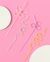 Pastel Party Straws - 20 reusable straws