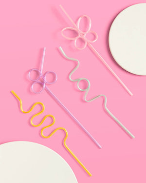 Pastel Party Essentials - Plate, Napkin, Straw + Balloon