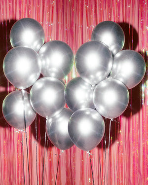 Silver Chrome Pack - 25 metallic balloons