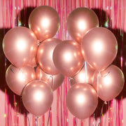 Rose Gold Chrome Pack - 25 metallic balloons