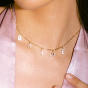 Bling Ring Necklace - bride pave necklace