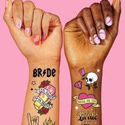 Bride or Die Tats - 48 foil temporary tattoos
