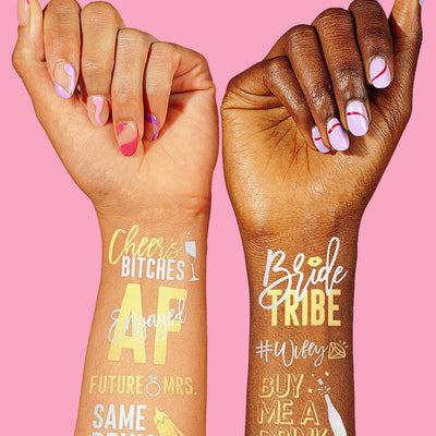 Naughty Tats - 32 foil temporary tattoos