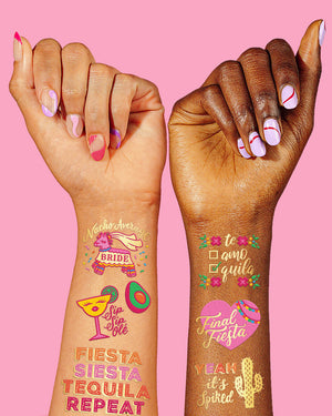 Final Fiesta Tats - 40 foil temporary tattoos