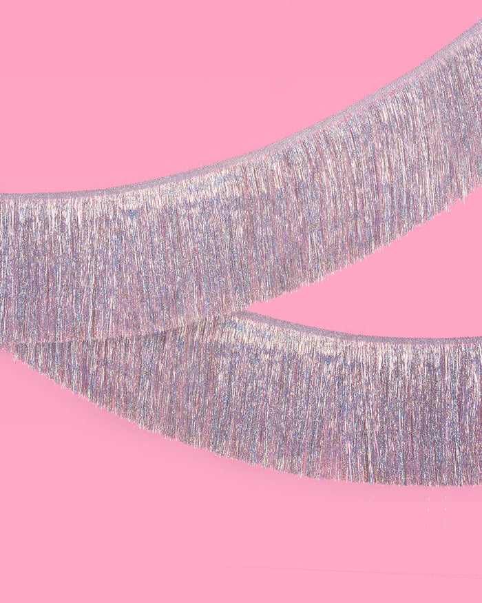 Shimmer Fringe - iridescent banner